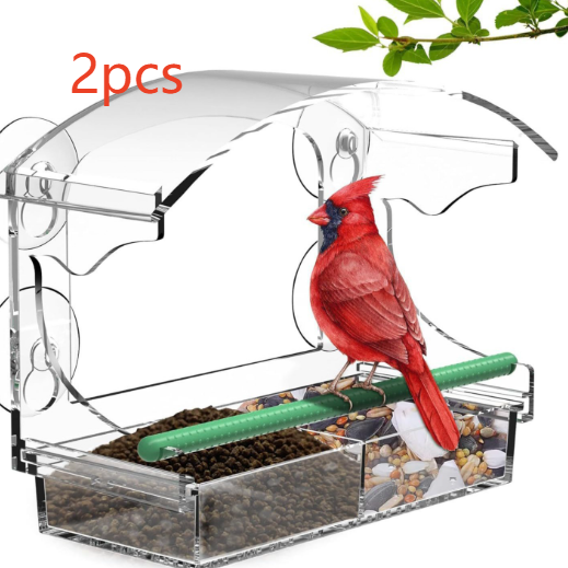 Hanging Transparent Acrylic Bird Feeder