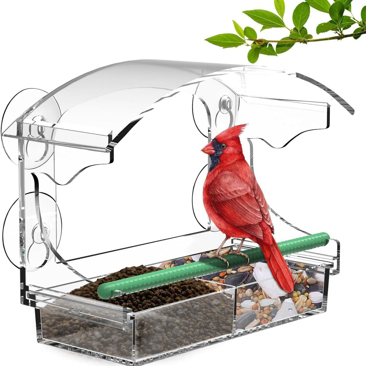 Hanging Transparent Acrylic Bird Feeder